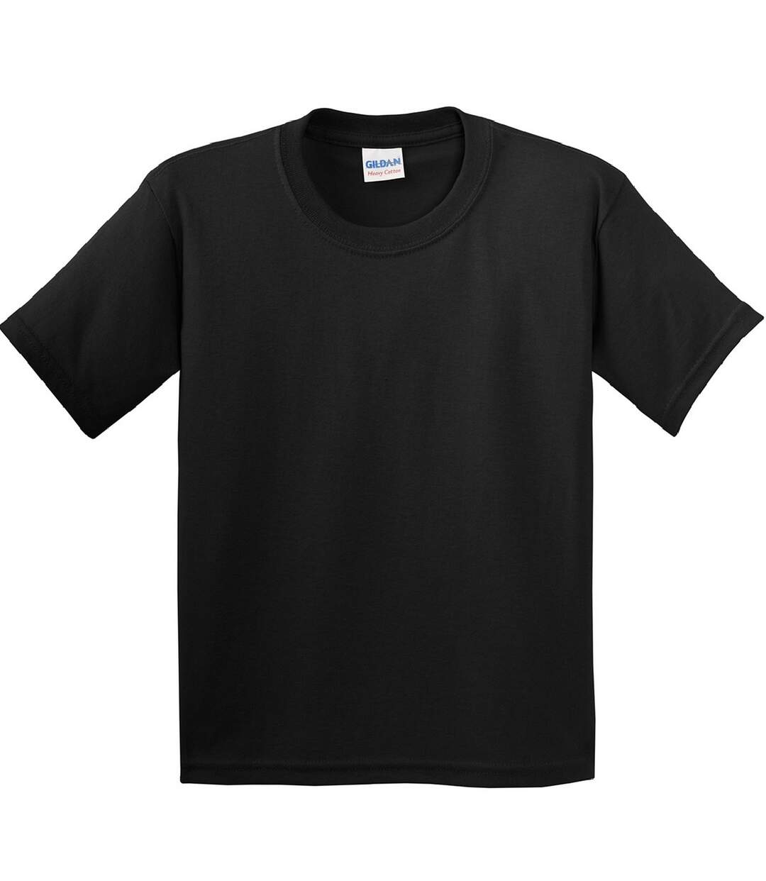 Youth Unisex Heavy Cotton T-shirt Black Gildan-1