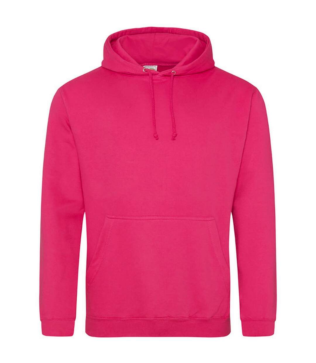 Sweat À Capuche College Adulte Rose Vif Awdis-1