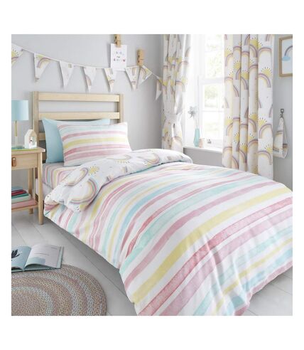 Rainbow & sunshine duvet cover set multicoloured Generic