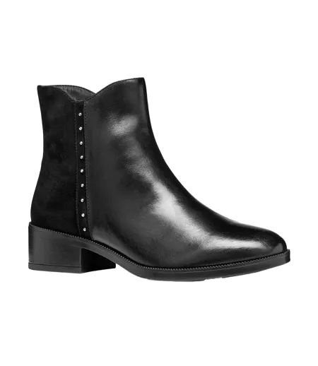 Womens/ladies D Camexia Suede Ankle Boots Black Geox