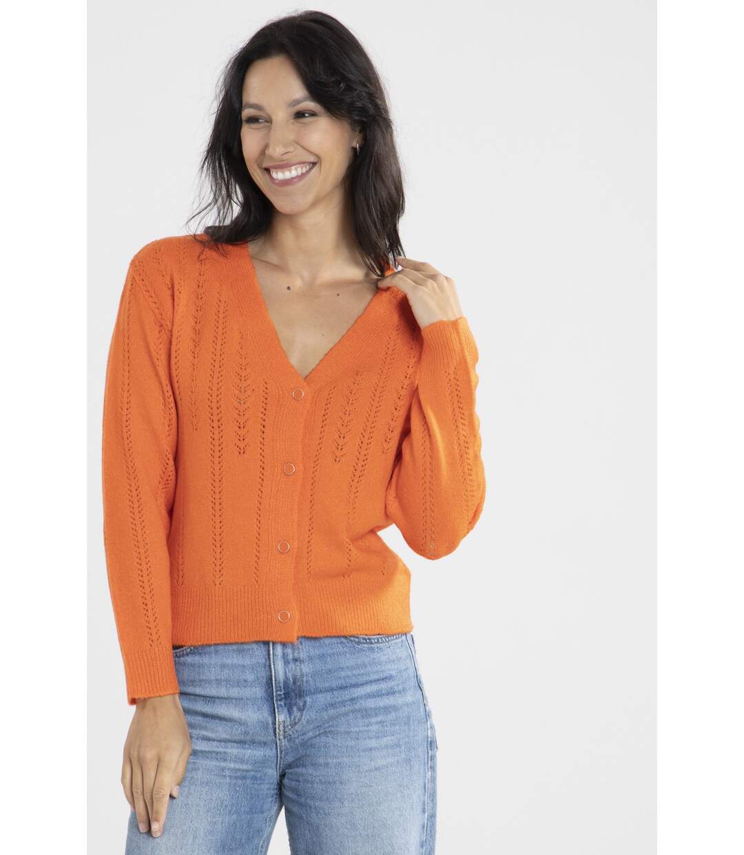 Pull Jacquard Orange-2