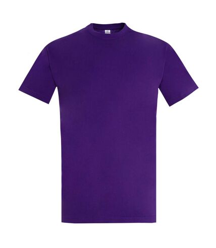 T-shirt manches courtes imperial homme violet foncé SOLS