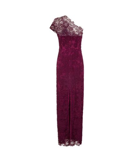 Paper Dolls Womens/Ladies Melbourne One Shoulder Lace Maxi Dress (Wine Purple) - UTLM1905