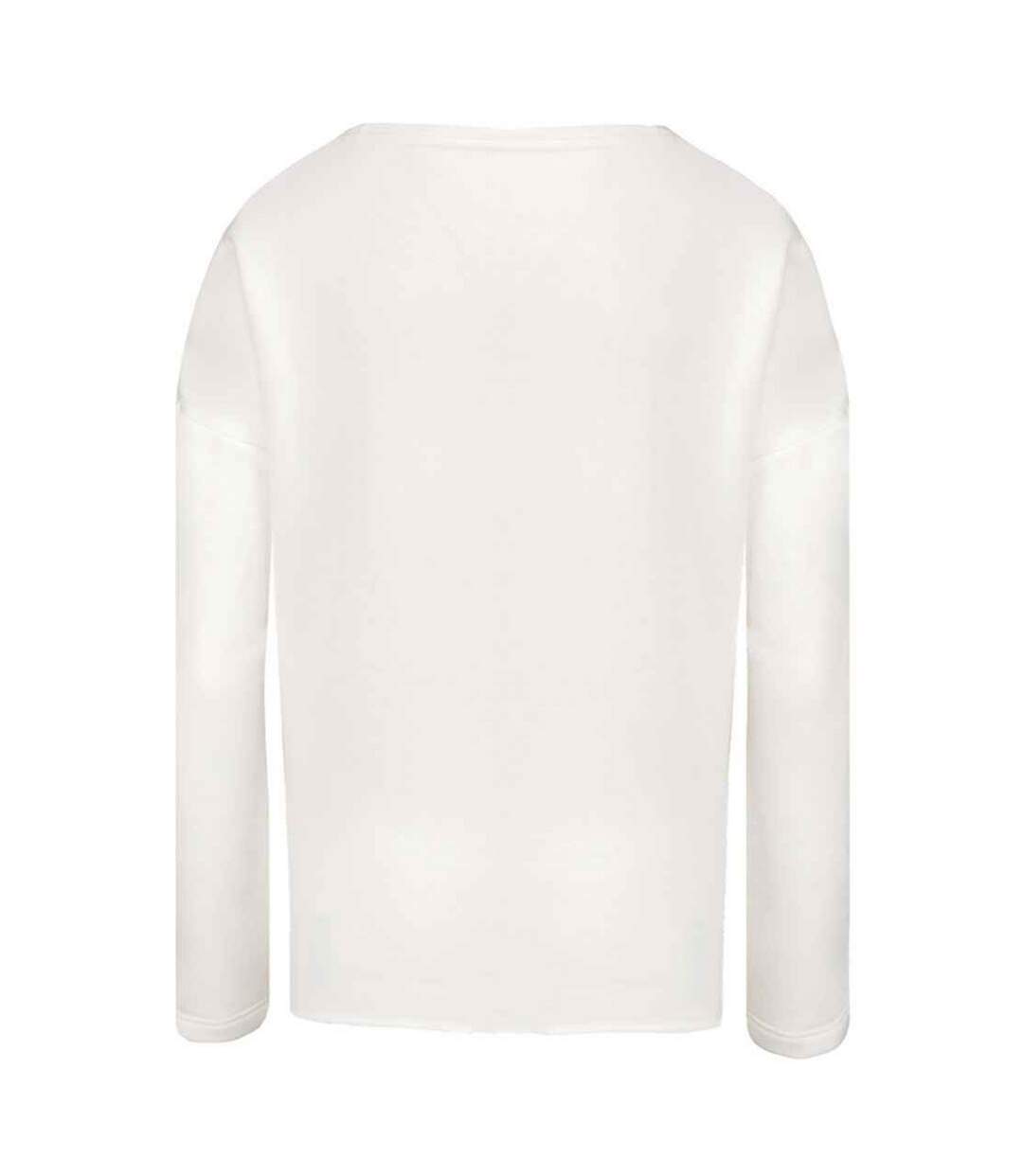 Sweat femme blanc cassé Kariban-2