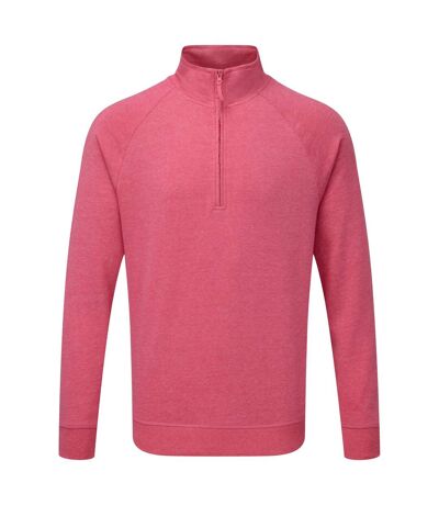 Russell Mens HD 1/4 Zip Sweatshirt (Pink Marl) - UTRW5503