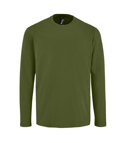 SOLS Mens Imperial Long Sleeve T-Shirt (Dark Khaki) - UTPC2905