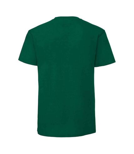 Mens iconic 195 ringspun premium tshirt college green Fruit of the Loom