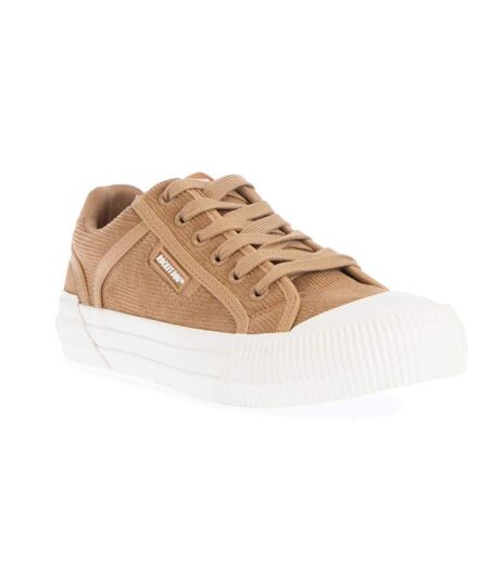 Womens/ladies Cheery Corduroy Trainers Tan Rocket Dog