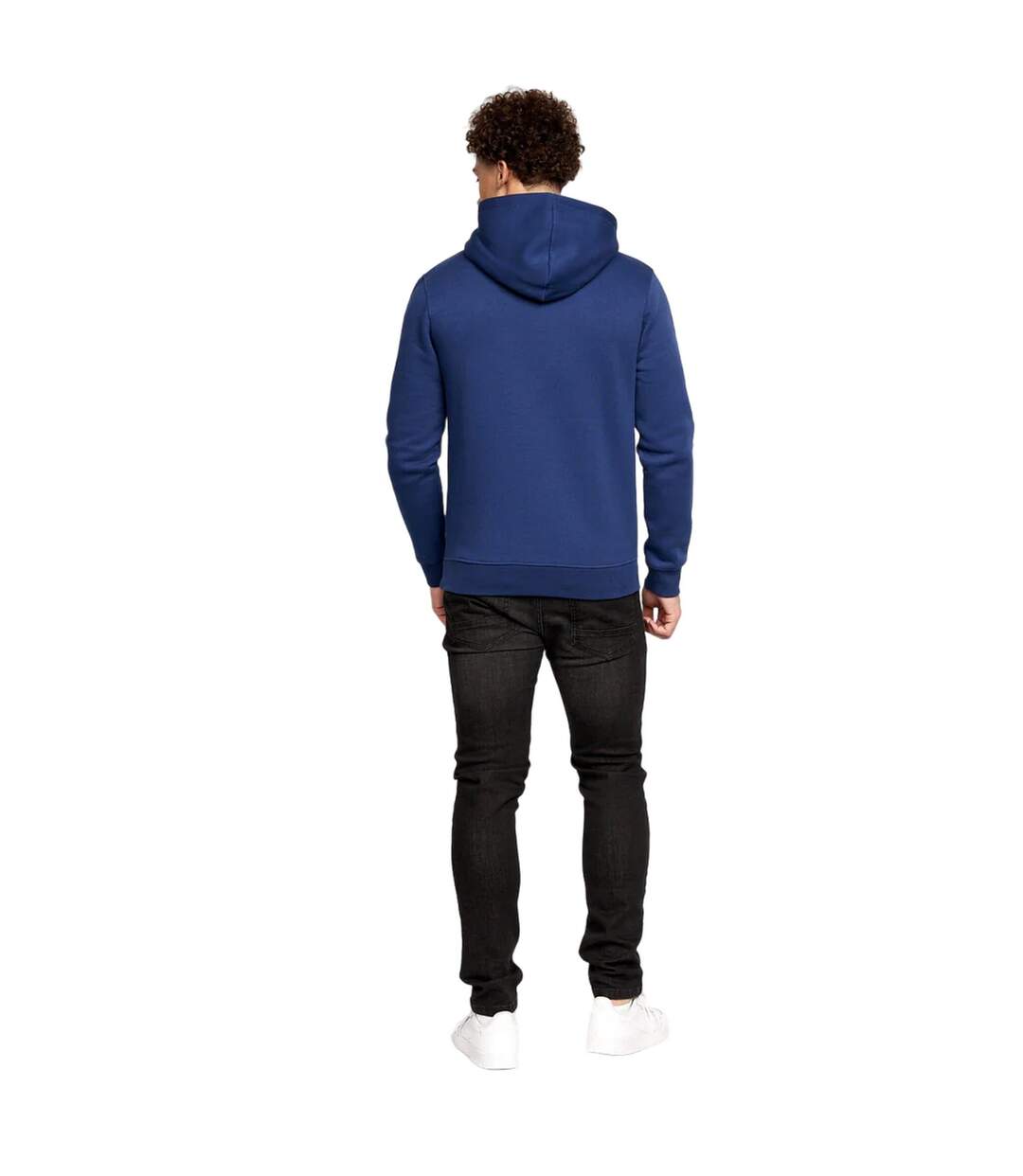 Sweats à capuche shardo homme bleu marine / gris chiné Crosshatch