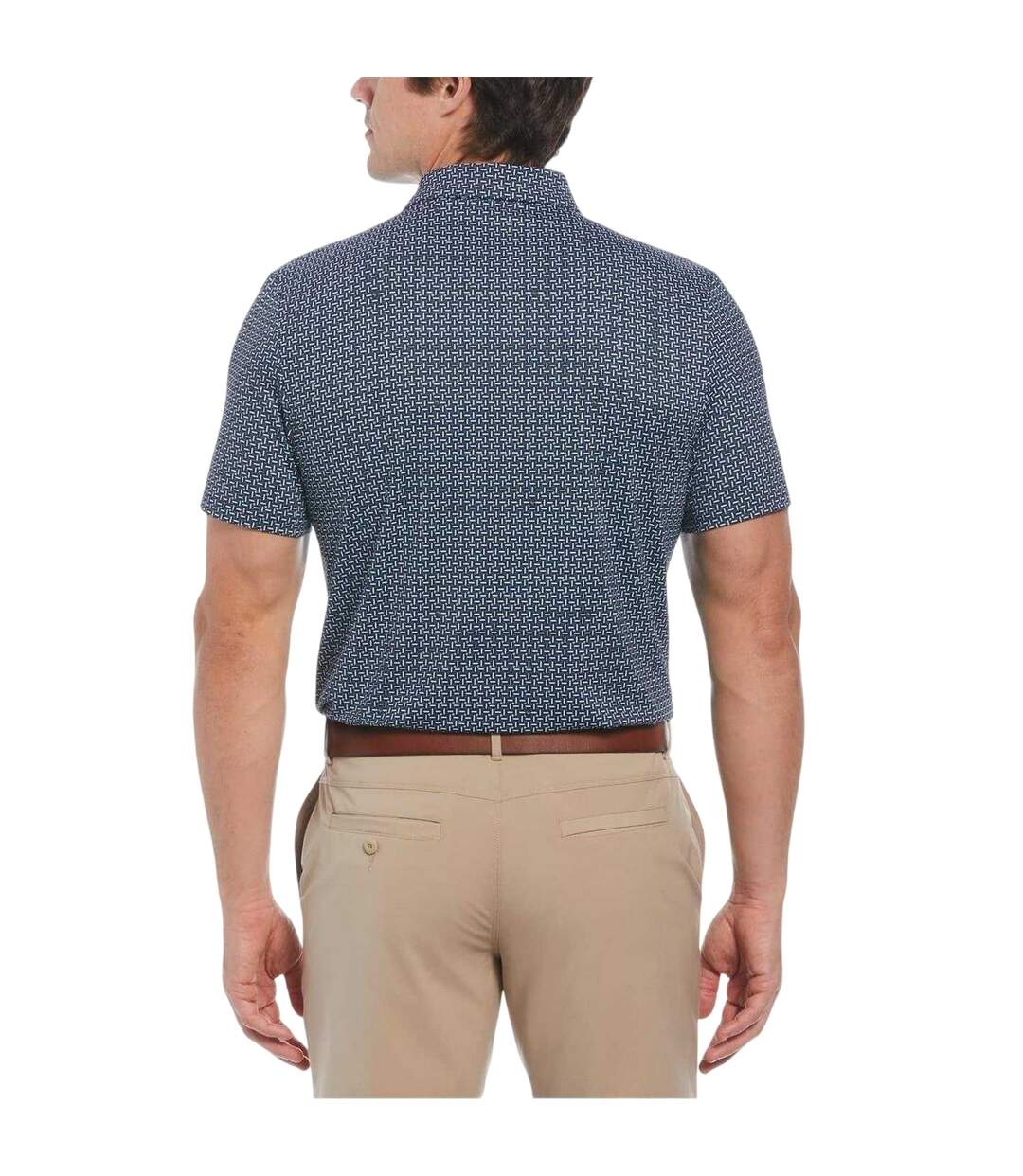 Polo Golf Motif/style Géométrique Homme Noir Original Penguin-2