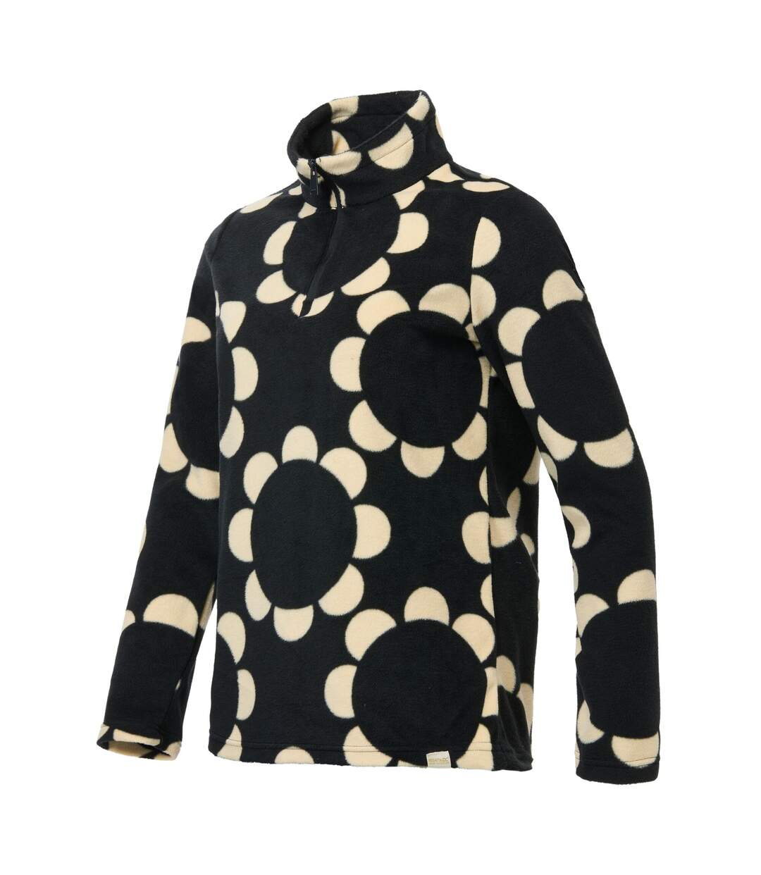 Polar À Demi-zip Orla Kiely Daisy Hoop Pour Femme Noir Regatta-4