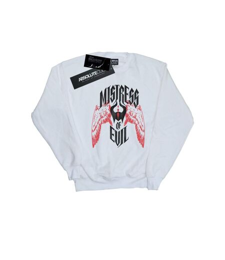 Disney Sweatshirt Femmes/Dames Maleficent Mistress Of Evil Wings (Blanc) - UTBI26490
