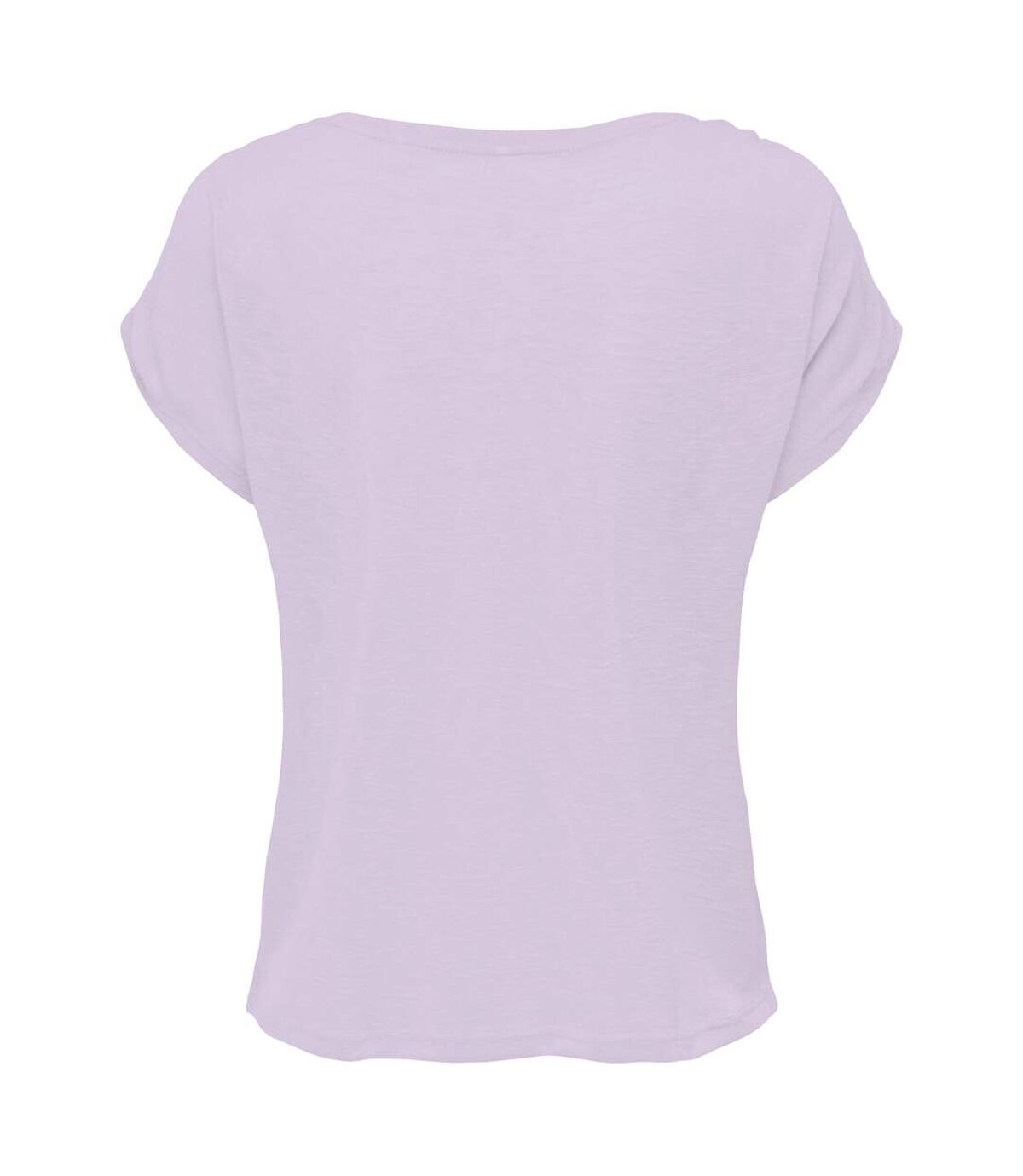 Build Your Brand Womens/Ladies Long Slub T-Shirt (Lilac)