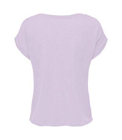 Womens/ladies long slub t-shirt pink Build Your Brand