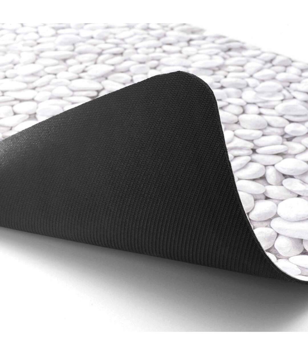 Tapis de Bain Imprimé Leandra 50x120cm Gris-3