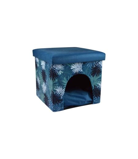 Niche Cube 2 en 1 pour Animaux Eden 35cm Bleu