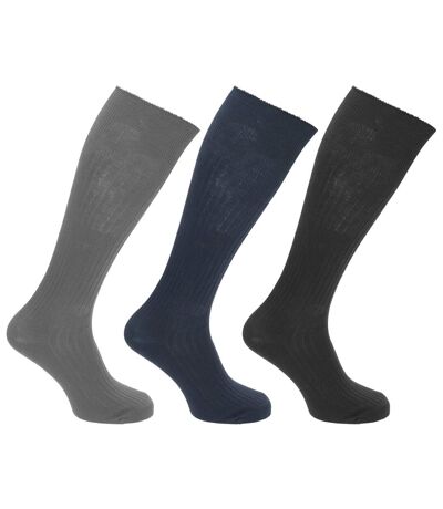 Chaussettes hautes - Homme (Noir/bleu marine/gris) - UTMB489