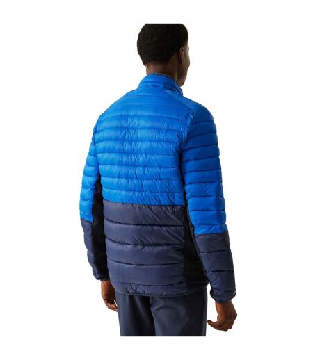 Mens Leedre Colour Block Hybrid Jacket Olympian Blue Navy Regatta