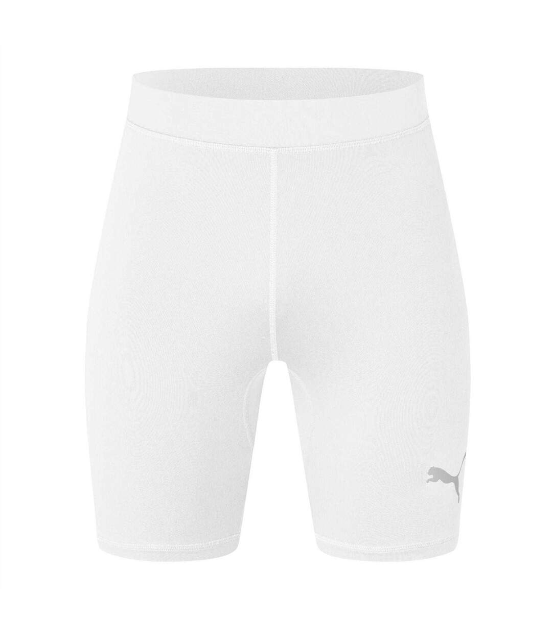 Mens Liga Short Tights White Puma-1