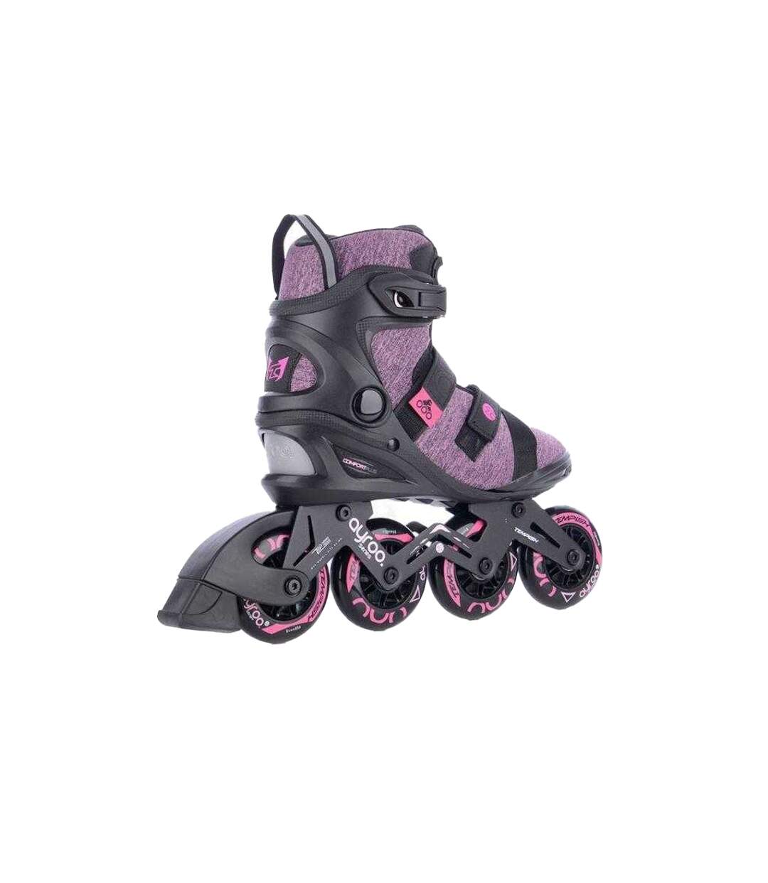 Patins À Roulettes Alignées Ayroo Femme 37 Fr Noir Rose Tempish-2