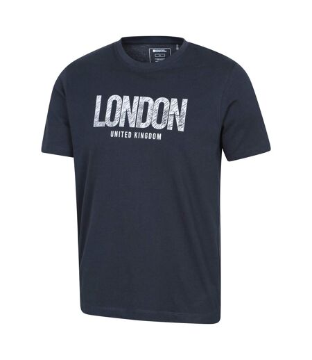T-shirt Manches Courtes London Homme Bleu Marine Mountain Warehouse