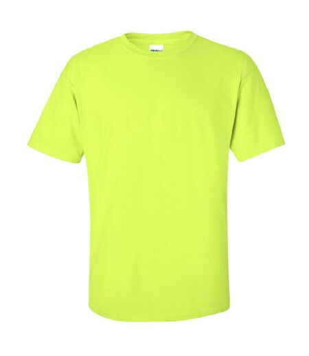 Gildan Mens Ultra Cotton Short Sleeve T-Shirt (New Safety Green)