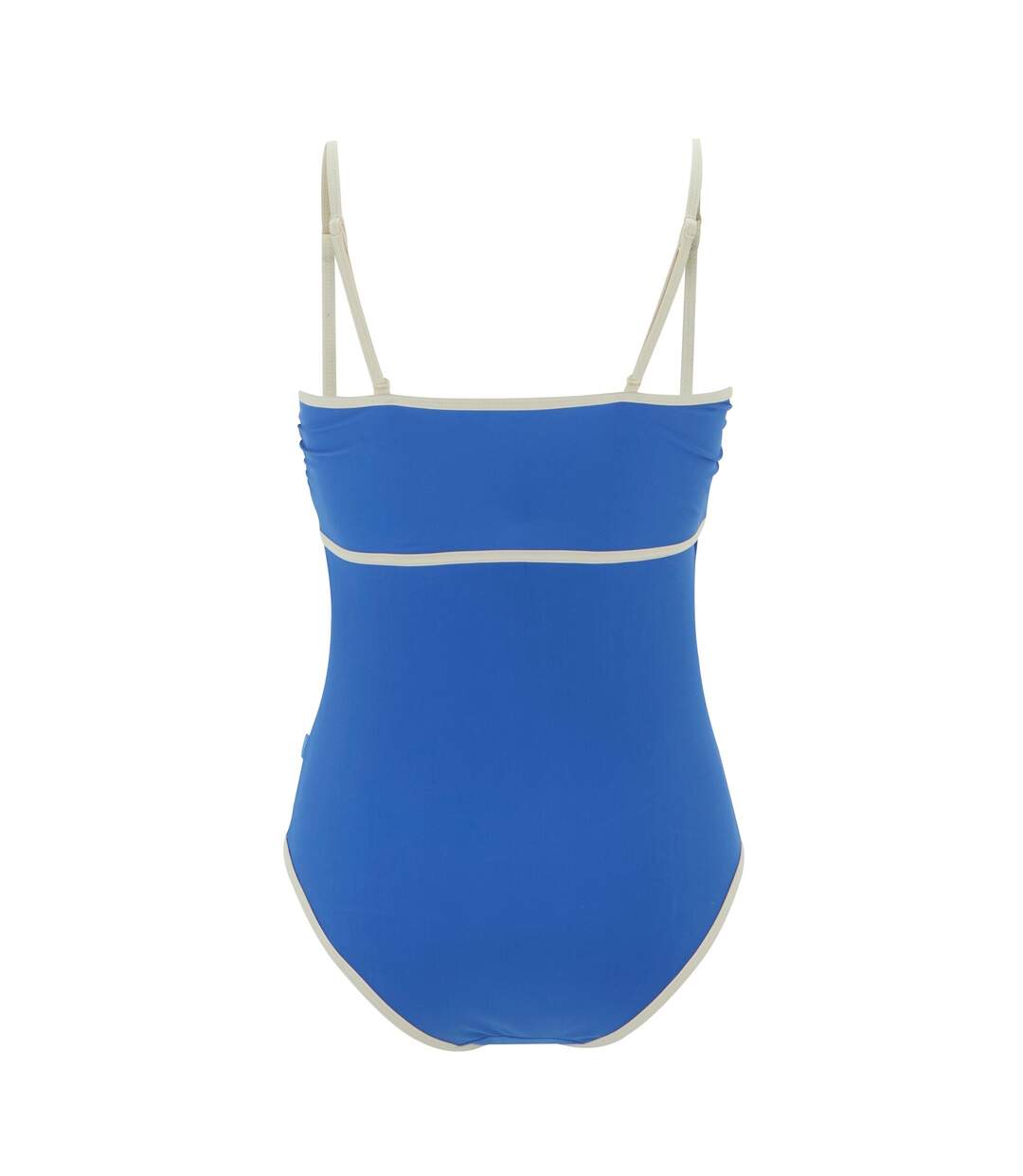 Maillot De Bain 1 Pièce À Bretelles Fines Ajustables Motif/style Détail Contrasté Femme Bleu Vif Regatta-3