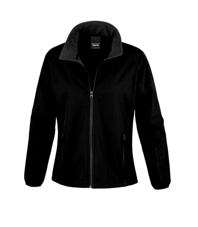 Result Core Womens/Ladies Printable Soft Shell Jacket (Black/Black)