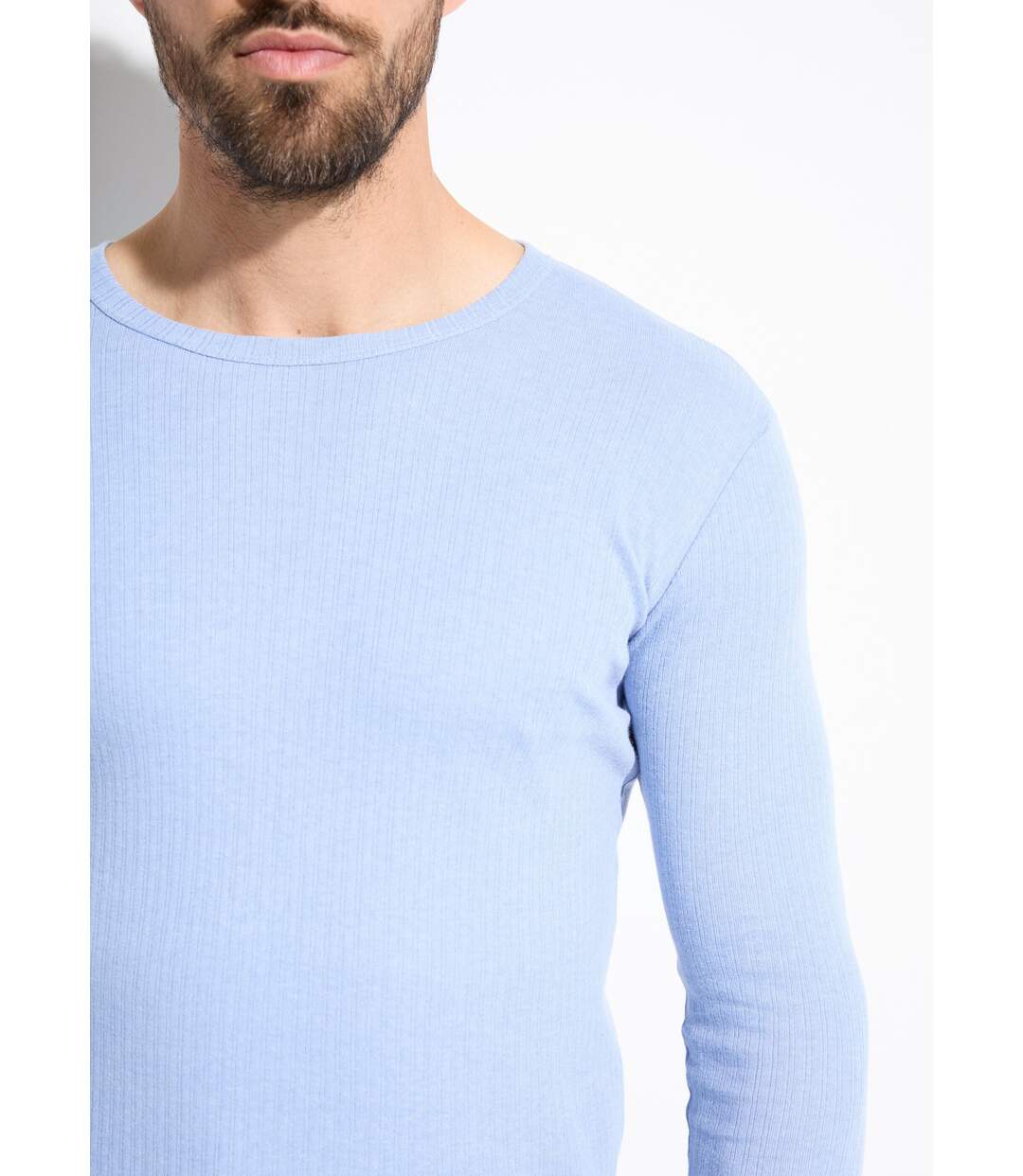 T-shirt chaud col rond manches longues-4