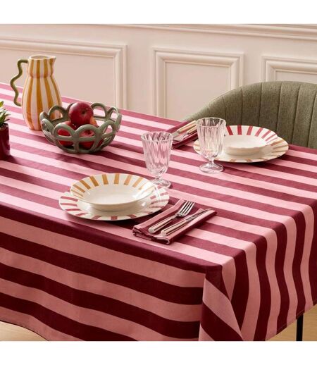 Lot de 6 Assiettes Plates Cheri 26cm Rouge