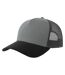Rapper 5 Panel Cotton Sustainable Trucker Cap Grey Dark Grey Black Atlantis-1
