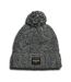 Bonnet noir chiné femme  superdry cable knit beanie-1