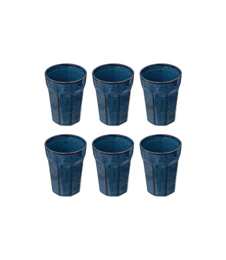 Lot de 6 Mugs Design Roma 40cl Bleu