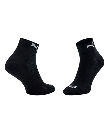 Pack of 3  Unisex adult cushioned ankle socks  black/white Puma