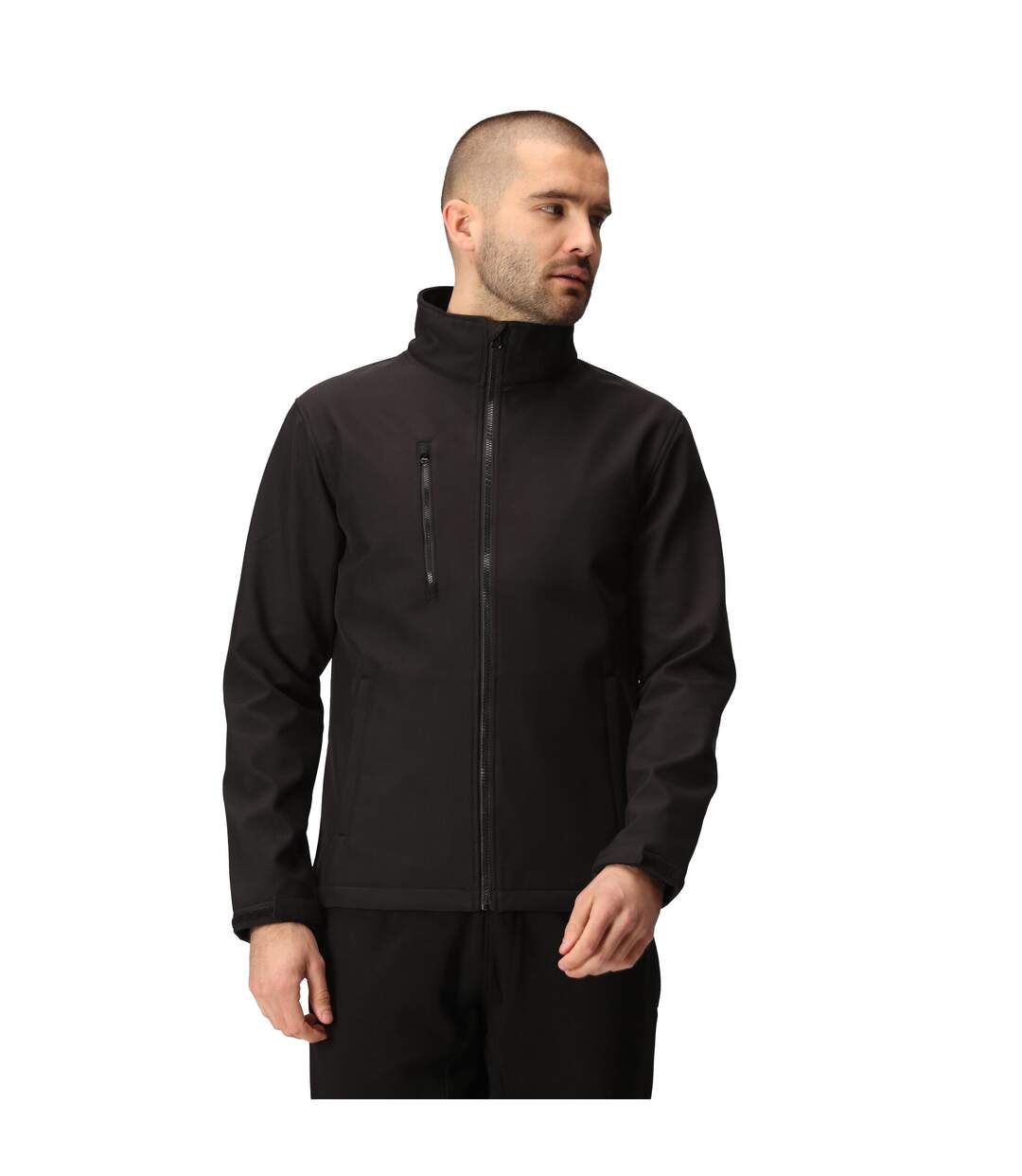Mens 3 Layer Soft Shell Jacket Black Regatta Professional-3