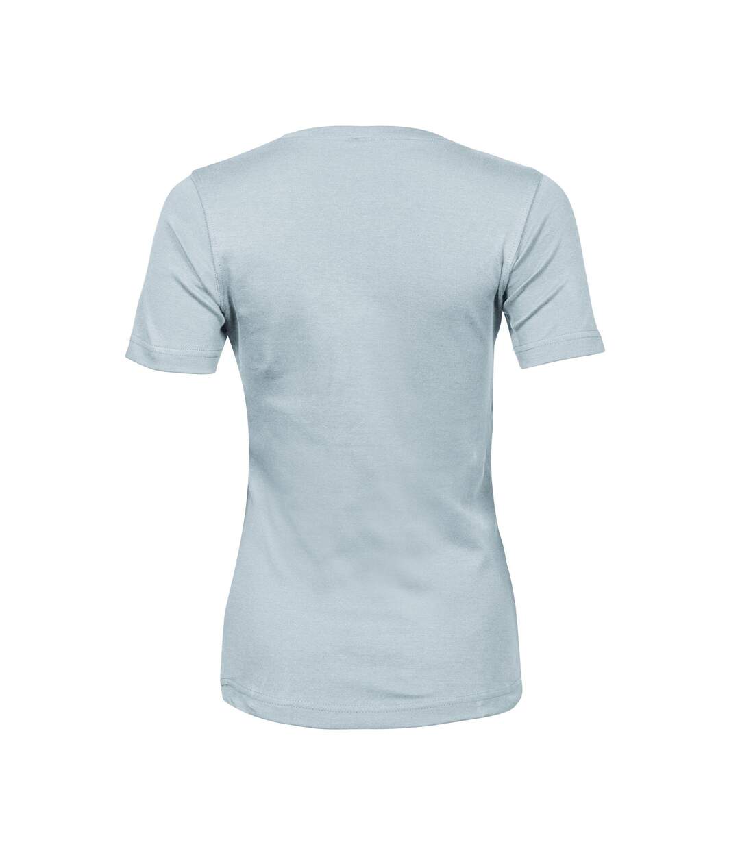 Womens/ladies Interlock Short Sleeve T-shirt Ice Blue Tee Jays-1