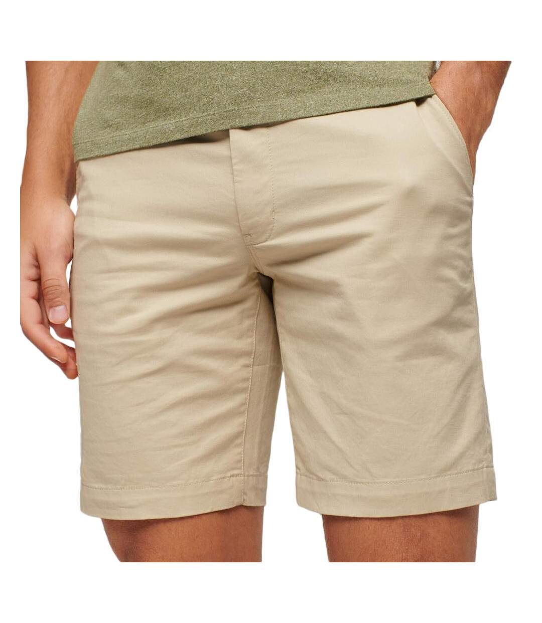 Short chino beige homme superdry stretch - 30-1