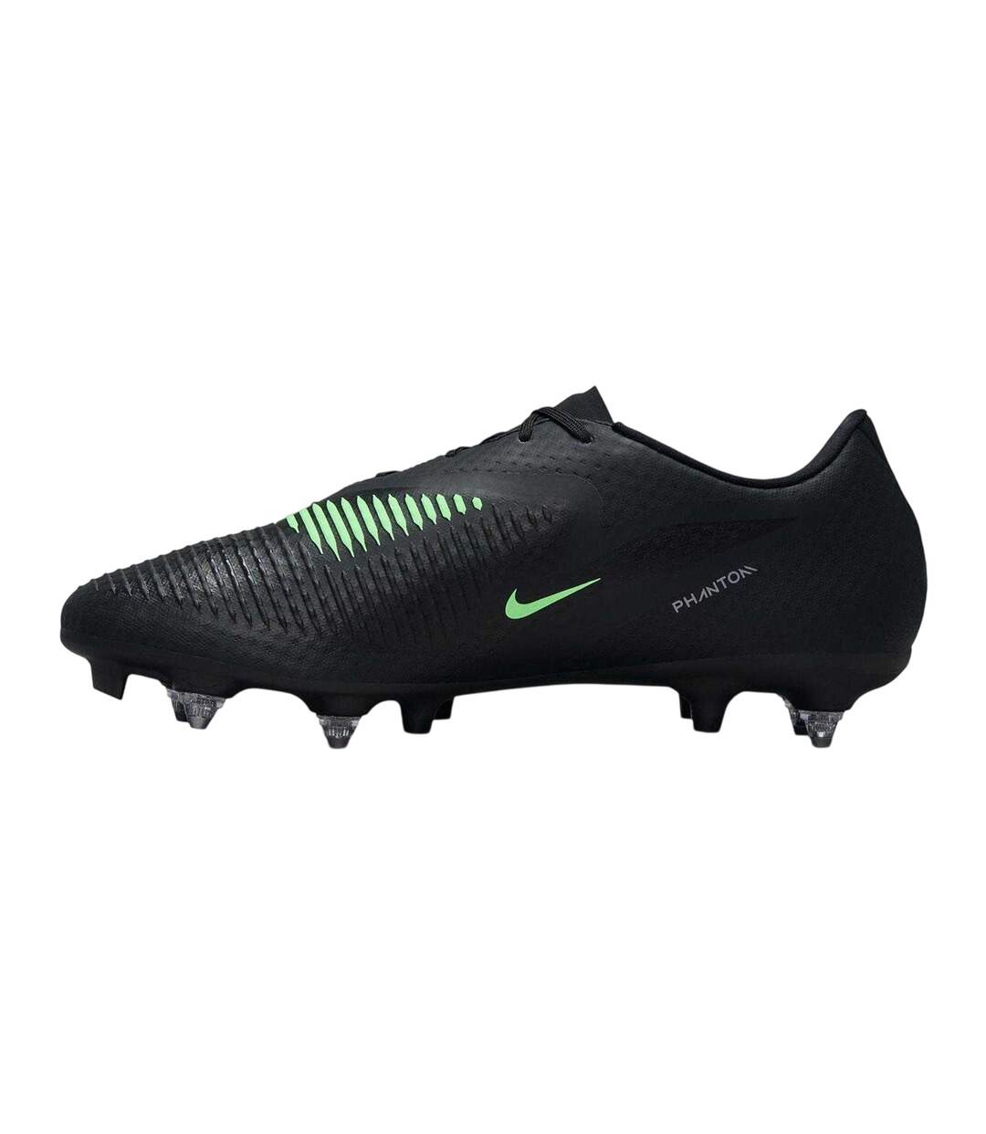 Mens Phantom 6 Low Academy Soft Ground Football Boots Black Green Nike-3