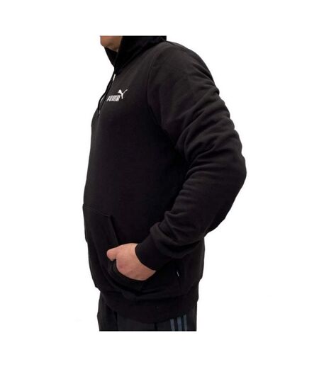 Sweat À Capuche Style Logo Essentials Homme Noir Puma