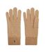 Gants beige femme tommy hilfiger flag fluffy-1