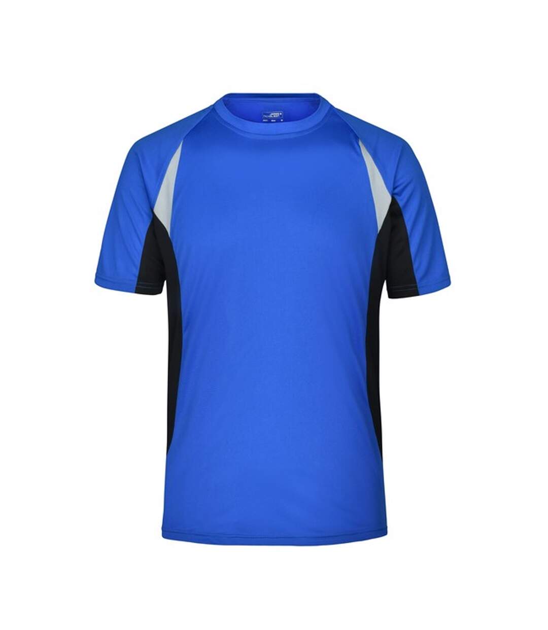 T-shirt Course À Pied Homme Bleu Roi Noir James And Nicholson-1