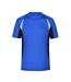 T-shirt Course À Pied Homme Bleu Roi Noir James And Nicholson-1