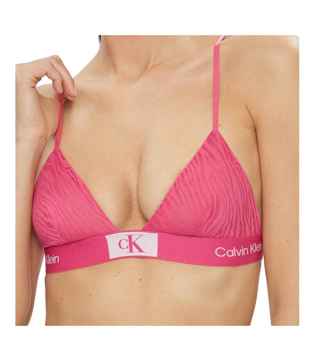 Soutien-Gorge Rose Femme Calvin Klein Jeans Unlined - L-1