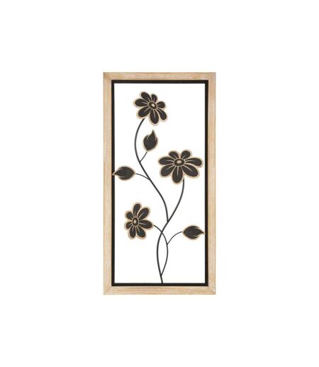 Décoration Murale Encadrée Girysh 60cm Naturel & Noir