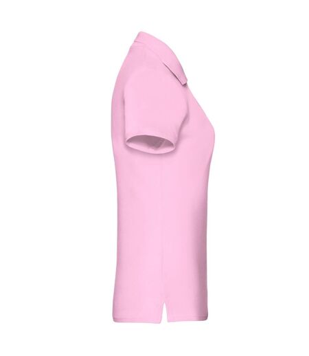 Polo Premium Femme Rose Clair Fruit Of The Loom