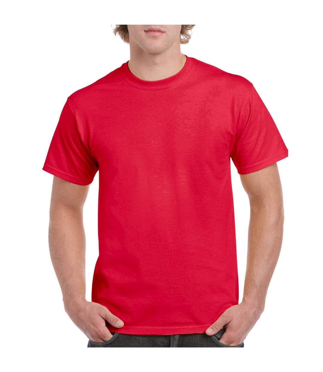 T-shirt Adulte Rouge Écarlate Gildan Hammer-1