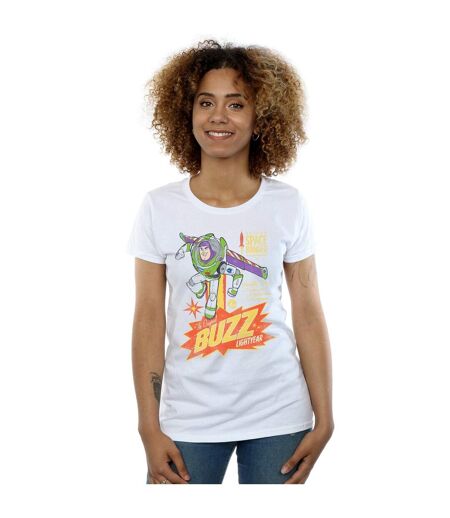 Disney T-shirt en coton Femmes/Ladies Toy Story 4 The Original Buzz Lightyear (Blanc) - UTBI44363