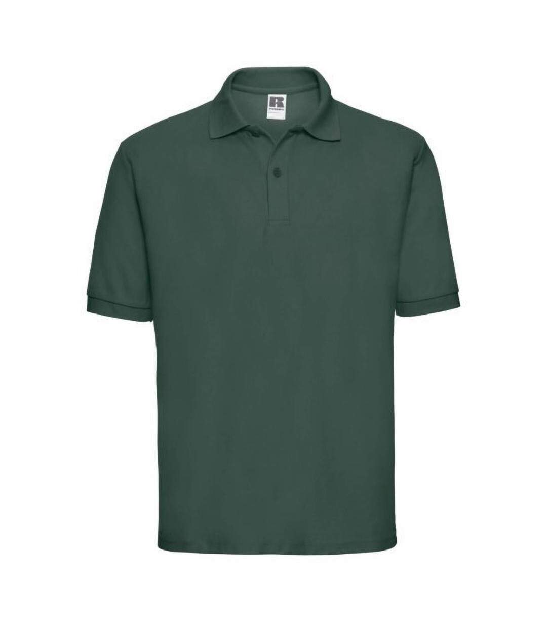 Polo À Manches Courtes Homme Vert Bouteille Russell-1