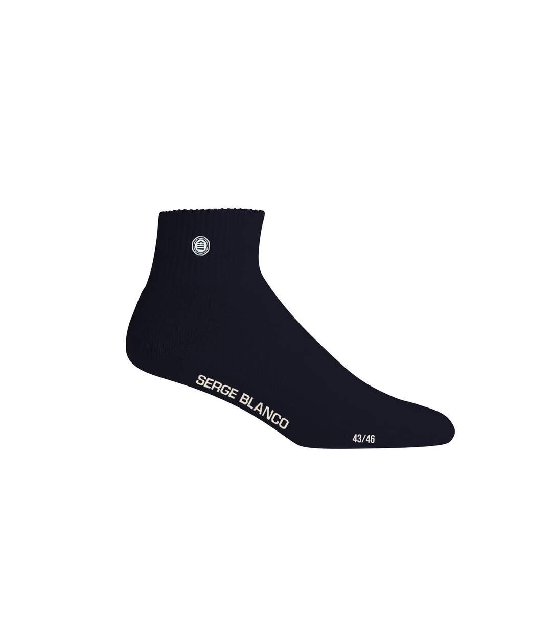 Lot de 6 paires de lowcuts homme unies modèle A126 Serge Blanco-2