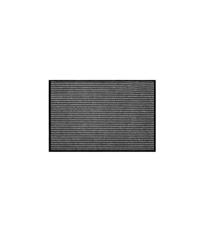 Tapis d'Entrée Anti-Poussière Toscan 80x120cm Noir & Gris